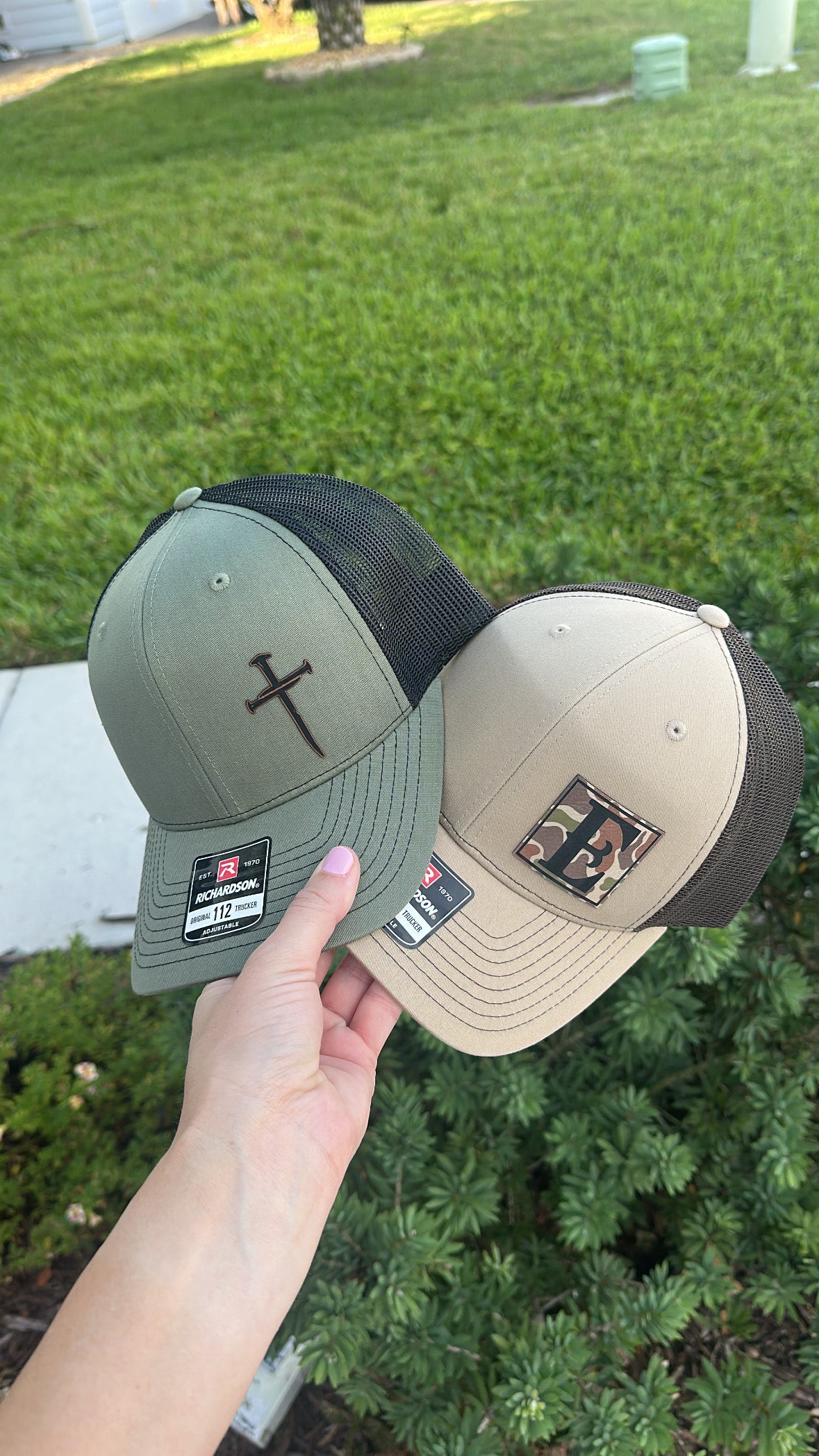 Nails on Cross Christian Hat