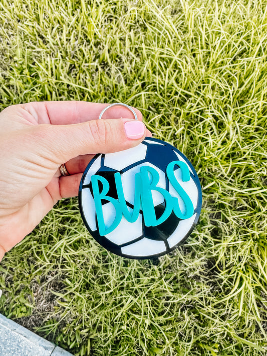 Soccer Bag Tags and Keychains