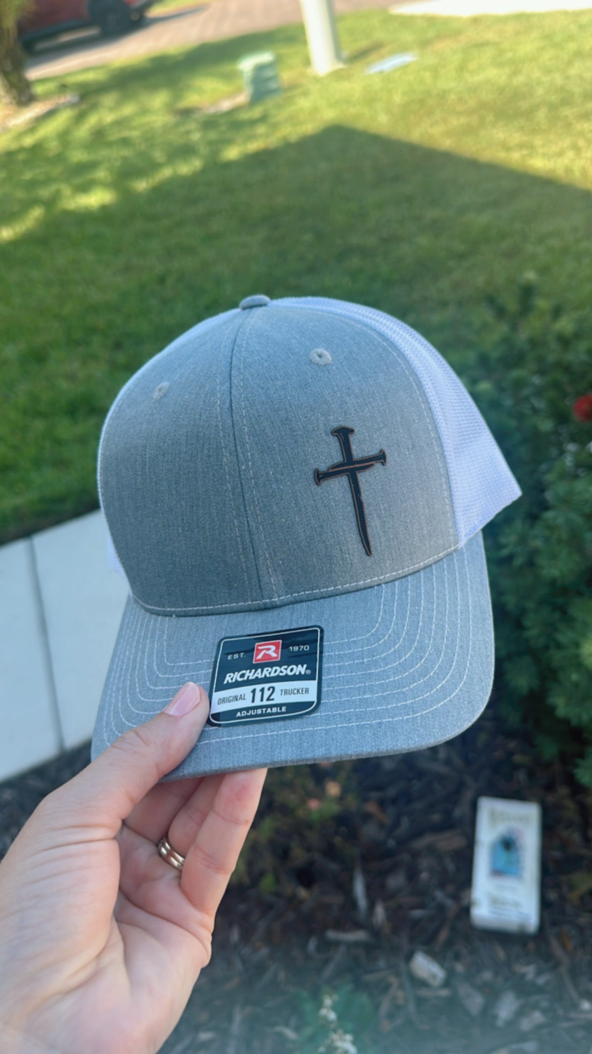 Nails on Cross Christian Hat