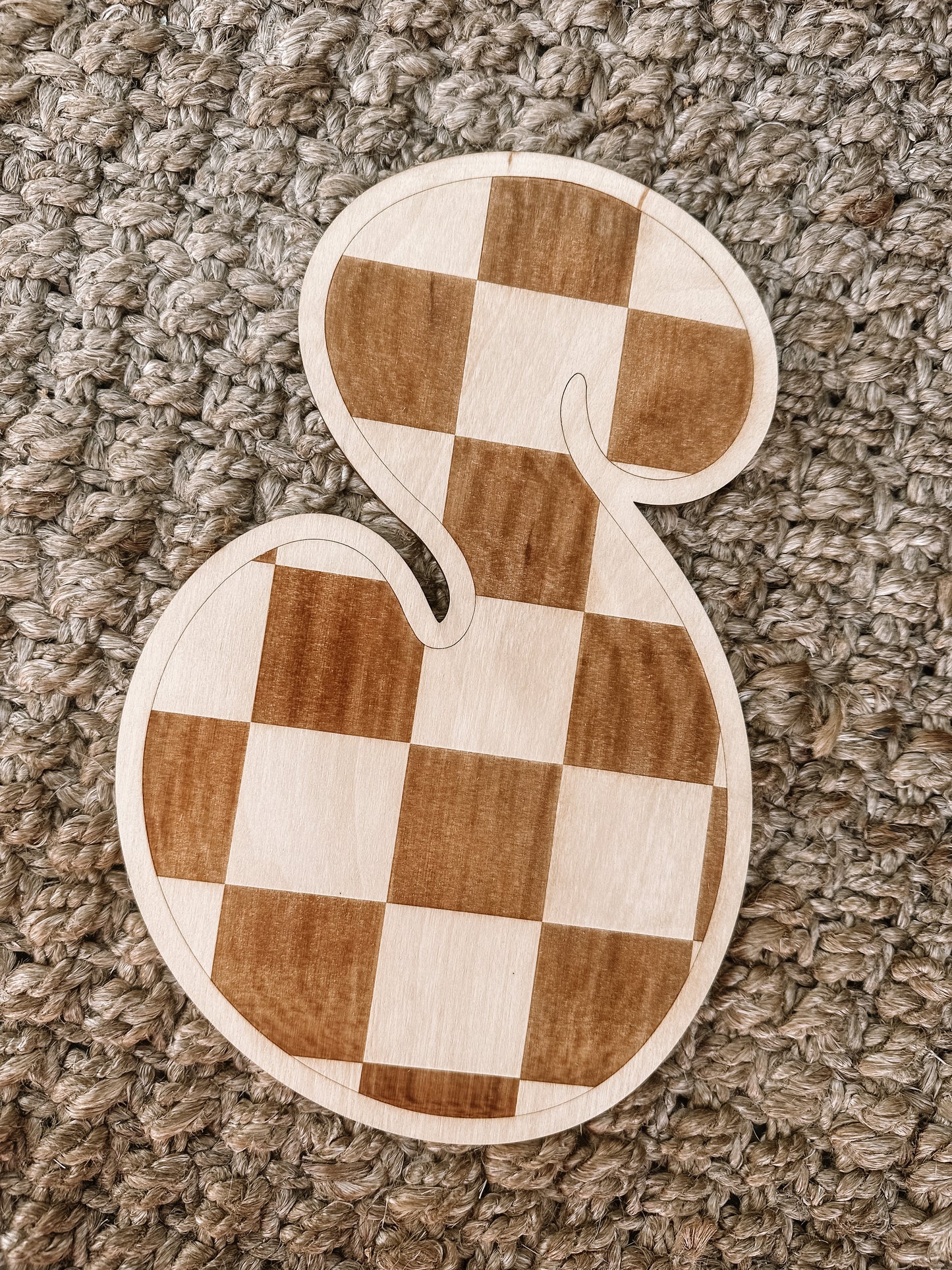 Retro Checkered Letters Nursery and Play Room Decor