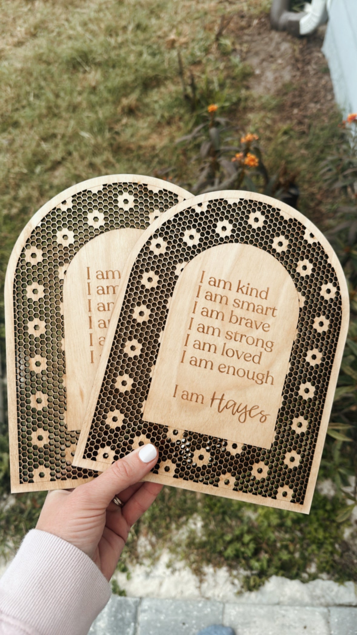 Girls Daily Affirmation Boho Rattan Style