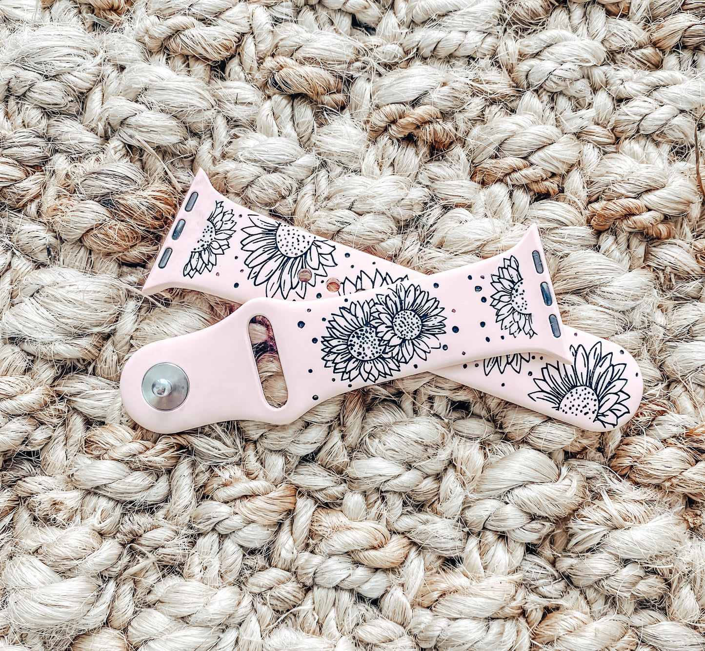 Wildflower Daffodils and Sunflowers Floral Apple Watch Band