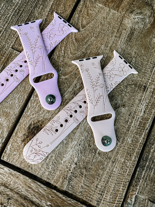Wildflower Floral Apple Watch Band