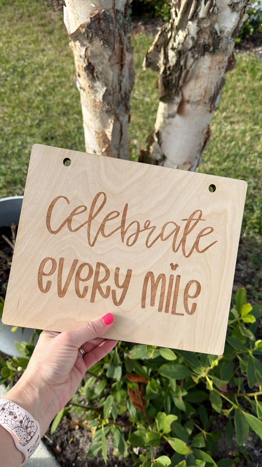 Large Hidden Mickey Running Bib Keeper