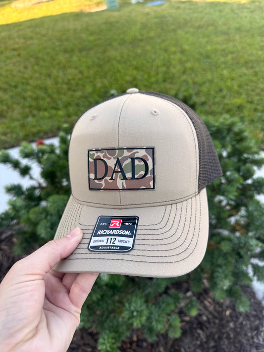 Dad Hat with Duck Camo Patch