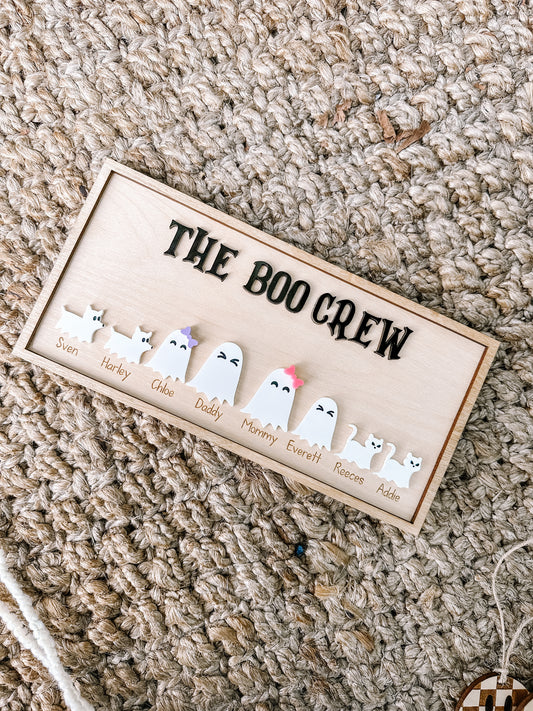 Halloween Boo Crew Sign
