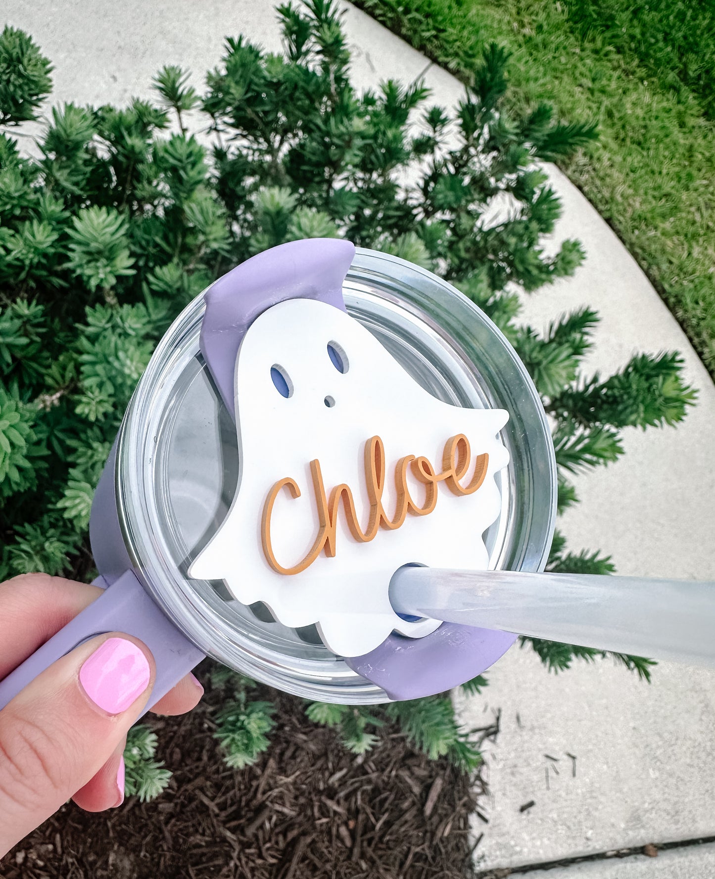 Halloween Ghost Boo Stanley Lid Topper