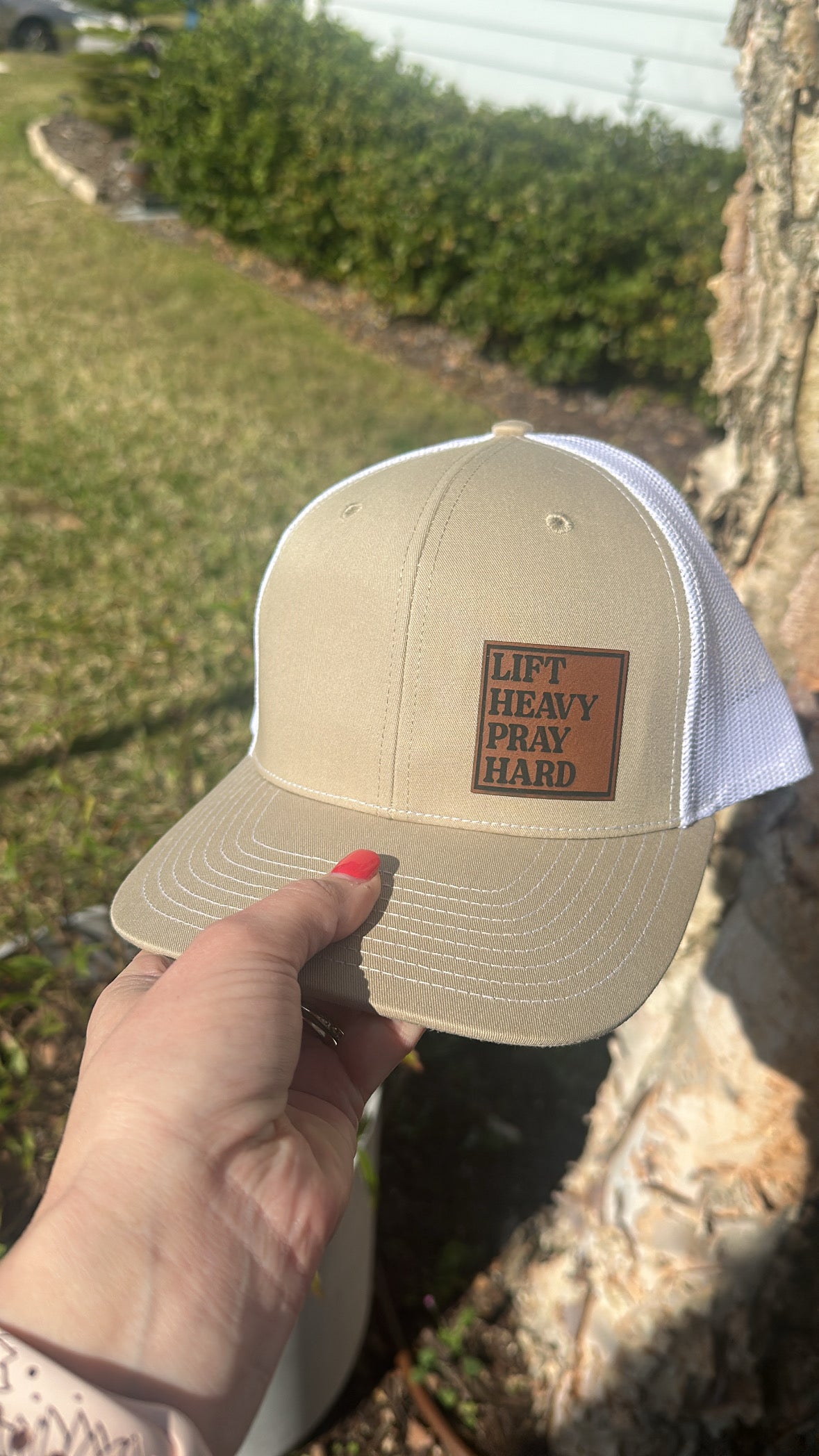 Lift Heavy Pray Hard Christian Hat