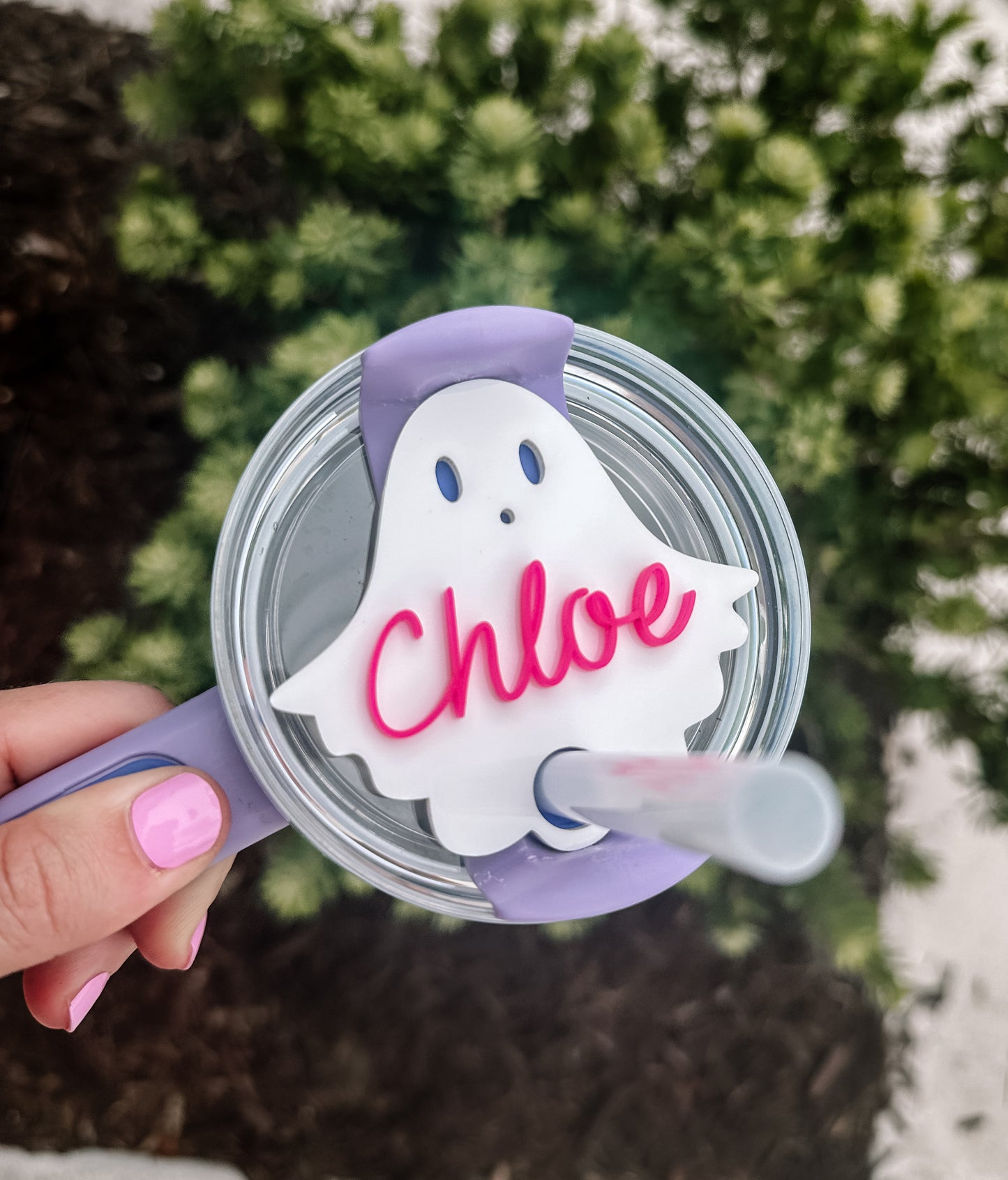 Halloween Ghost Boo Stanley Lid Topper