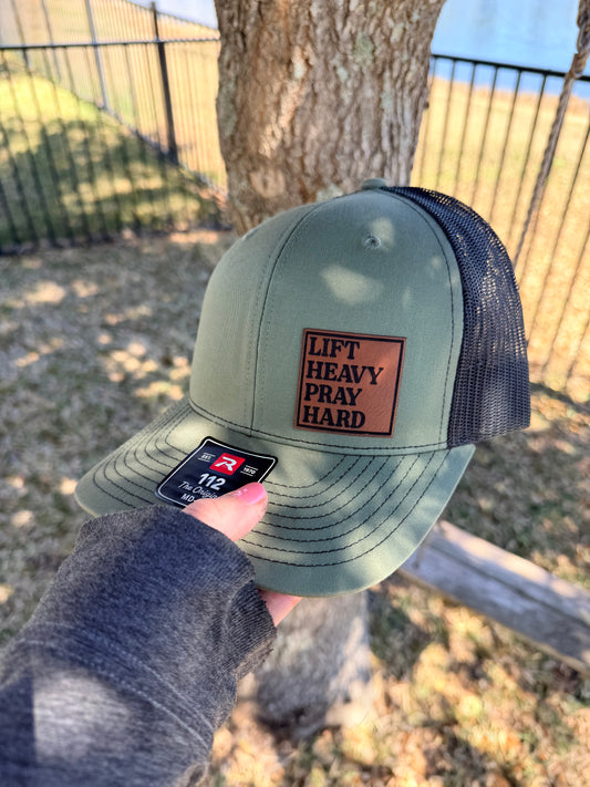 Lift Heavy Pray Hard Christian Hat
