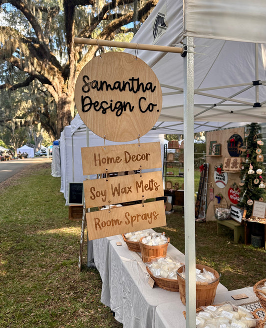 Vendor Sign for Booth at Craft Fair svg