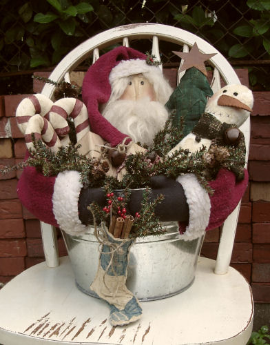 #296 Santas Delivery Bucket E Pattern