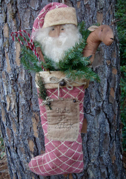 #321 Santa in Stocking Mailed Pattern